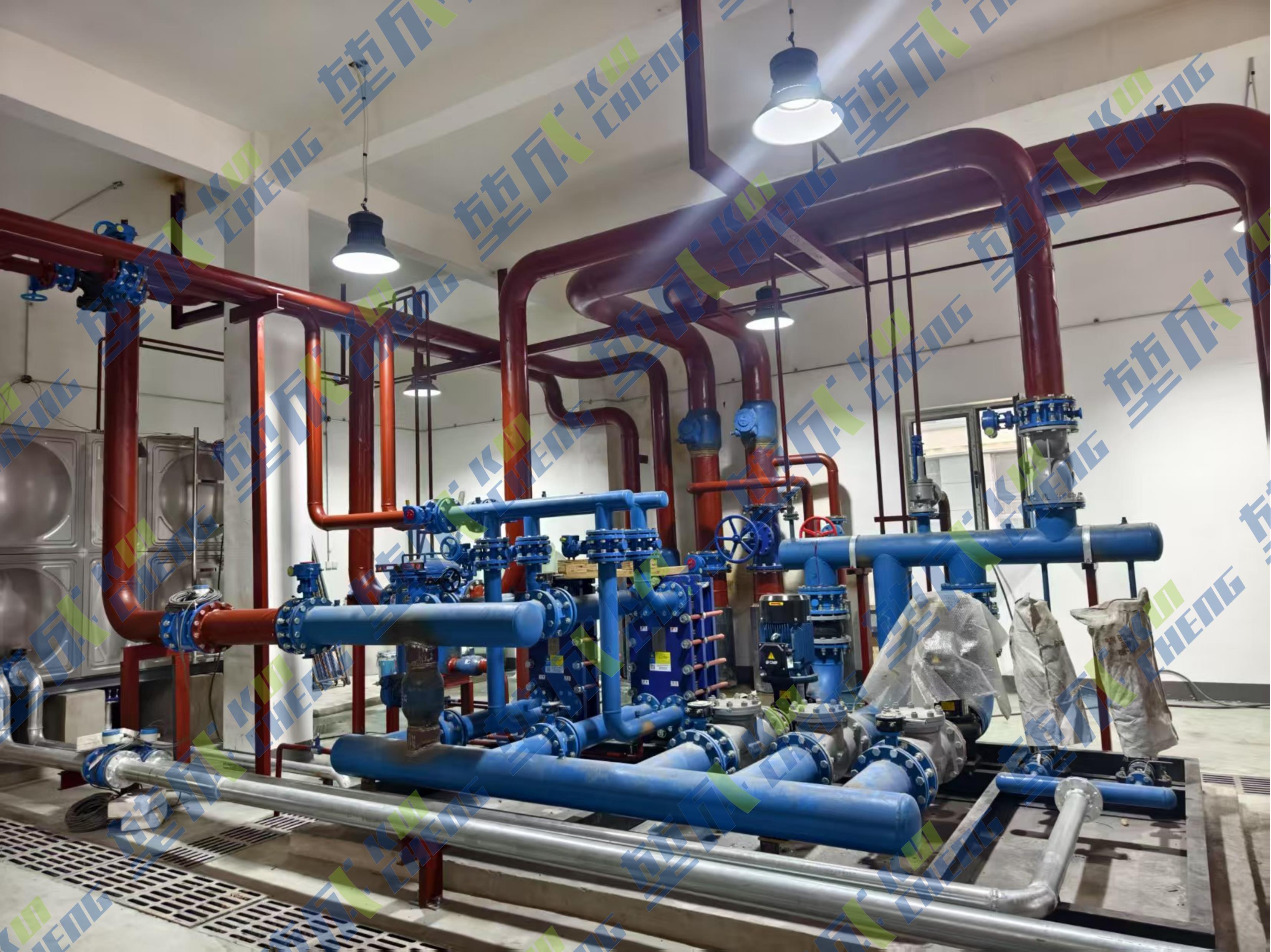 功名理想城小區(qū)住宅樓供暖項目 換熱機組